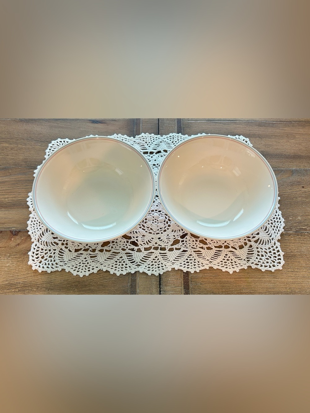 Two Corelle English Breakfast 8.25” top diameter serving bowls🪻
